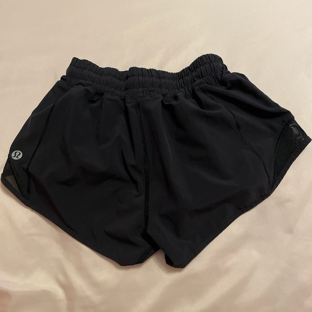 lululemon black hotty hots size 0